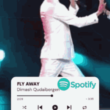 dimash fly away stream streaming spotify