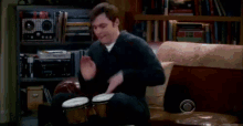 Sheldon Bongos GIF - Jim Parsons Sheldon Big Bang Theory GIFs