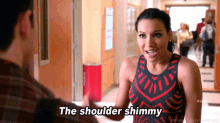 Glee Santana Lopez GIF - Glee Santana Lopez The Shoulder Shimmy GIFs