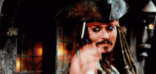Crop Tip Hat GIF - Crop Tip Hat Jack Sparrow GIFs