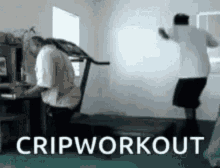 Crip Workout Threadmill GIF - Crip Workout Threadmill Skipping GIFs