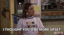 I Thought Youd Be More Upset Andrea Barber GIF - I Thought Youd Be More Upset Andrea Barber Kimmy Gibbler GIFs