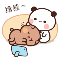 Bear Panda Sticker - Bear Panda Sleep Stickers