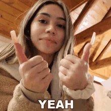 Yeah Isabella Chavez GIF - Yeah Isabella Chavez Thumbs Up GIFs