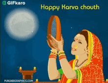 happy karva chouth gifkaro celebrate karva chouth festival karva chauth