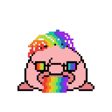 rainbow blobs