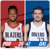 Portland Trail Blazers (25) Vs. Dallas Mavericks (41) First-second Period Break GIF - Nba Basketball Nba 2021 GIFs