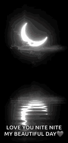 Moon Reflection GIF - Moon Reflection Good Night GIFs