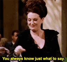 Karen Walker Will And Grace GIF - Karen Walker Will And Grace You Know What To Say GIFs