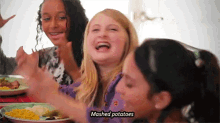 Thanksgiving Has Passed, But Never Forget GIF - Kids Mashed Potatoes Happy GIFs