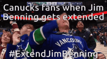 Canucks Fans When Jim Benning GIF - Canucks Fans When Jim Benning Extend Jim Benning GIFs