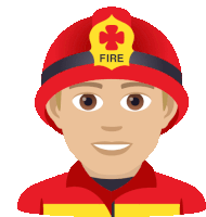 Firefighter Joypixels Sticker - Firefighter Joypixels Fireman Stickers