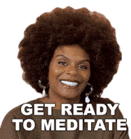 Get Ready To Meditate Tabitha Brown Sticker - Get Ready To Meditate Tabitha Brown Bustle Stickers