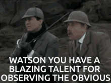 Sherlock Holmes Watson GIF - Sherlock Holmes Watson Jeremy Brett GIFs