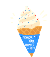 Promises Made Promises Kept Ice Cream Sticker - Promises Made Promises Kept Ice Cream Summer Stickers