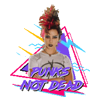 Punks Not Dead Britt Baron Sticker - Punks Not Dead Britt Baron Justine Biagi Stickers
