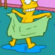 Bart Simpson Wash Butt GIF - Bart Simpson Wash Butt Shake Butt GIFs
