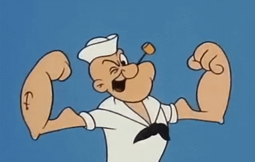 Popeye Powerful GIF.