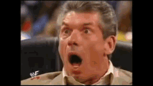 Vince Mcmahon Shocked GIF - Vince Mcmahon Shocked Open Mouth GIFs