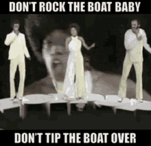 Rock The Boat Hues Corporation GIF - Rock The Boat Hues Corporation Dont Tip The Boat Over GIFs