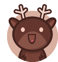 Cute Deer Deer Ambi Sticker - Cute Deer Deer Ambi Ambi Stickers