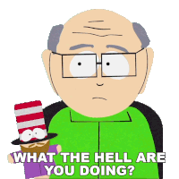 What The Hell Are You Doing Mr Garrison Sticker - What The Hell Are You Doing Mr Garrison South Park Stickers