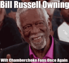 bill russell bill russell owning wilt chamberlain wilt chamberlain chamberchoke russell owning chamberlain