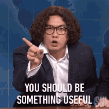 You Should Be Something Useful Fran Lebowitz GIF - You Should Be Something Useful Fran Lebowitz Saturday Night Live GIFs