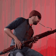 Playing Bassoon Joe Penna GIF - Playing Bassoon Joe Penna Mystery Guitar Man GIFs