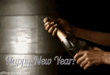 Happy New Year Wine GIF - Happy New Year Wine Open GIFs