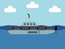подводная лодка анимация GIF - Submarine Animation GIFs