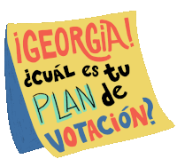 Georgia Plan To Vote Early Sticker - Georgia Plan To Vote Early Plan To Vote Stickers