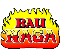 Burning Text Saying You Have Really Bad Breath In Indonesian Slang Sticker - Bau Naga Fire Dragon Stickers