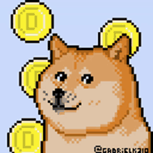 Doge Pixelart GIF - Doge Pixelart Dogecoin Reaction Gif GIFs