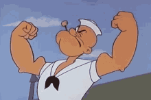 Popeye Strong GIF - Popeye Strong Tank GIFs