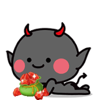 Cute Devil Sticker - Cute Devil Smile Stickers