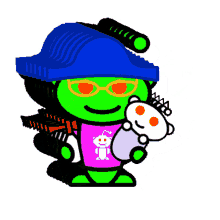 reddit snoo social media mascot green