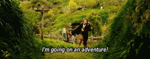 I&#39;M Going On An Adventure GIF - The Hobbit Bilbo Martin Freeman - Discover  &amp; Share GIFs