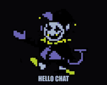 Jevil Hello Chat GIF - Jevil Hello Chat Hello Chat Gif GIFs