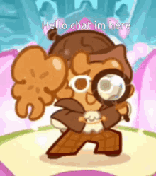 Hello Chat Im Here GIF - Hello Chat Im Here Cookie Run GIFs