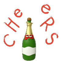 Cheers Champagne Sticker - Cheers Champagne Pop Stickers