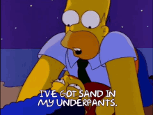 Homer Marge GIF - Homer Marge Sand In My Underpants GIFs