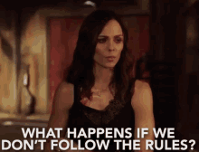 What Happens If We Don'T Follow The Rules? GIF - Jigsaw Jigsaw Gifs Laura Vandervoort GIFs