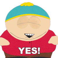 Yes Eric Cartman Sticker - Yes Eric Cartman South Park Stickers