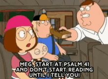 Family Guy Meg GIF - Family Guy Meg Read The Bible GIFs