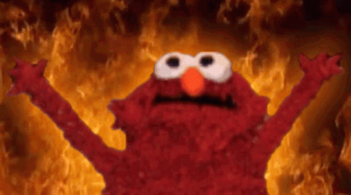 Burn Muppet GIF - Burn Muppet Elmo - Descubre & Comparte GIFs