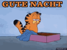 Gute Nacht Garfield - Gute Nacht GIF - Gute Nacht Garfield Tired GIFs