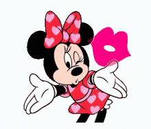 kiss minnie mouse fly kiss wink