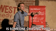 Is Someone Chasing You Josh Sundquist GIF - Is Someone Chasing You Josh Sundquist People Are Too Nice To Me GIFs