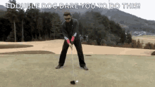golf ninja swing funny dare